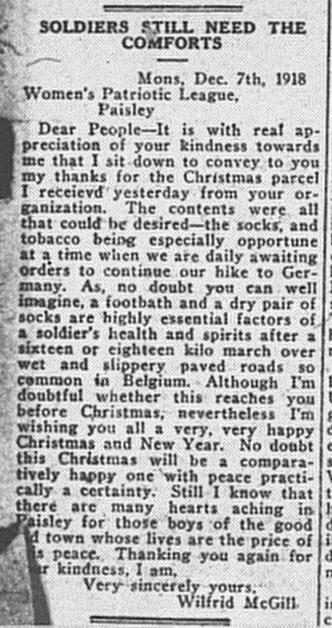 Paisley Advocate, January 8, 1919